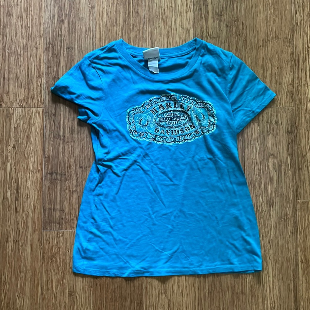 Harley Davidson Bedazzled Top